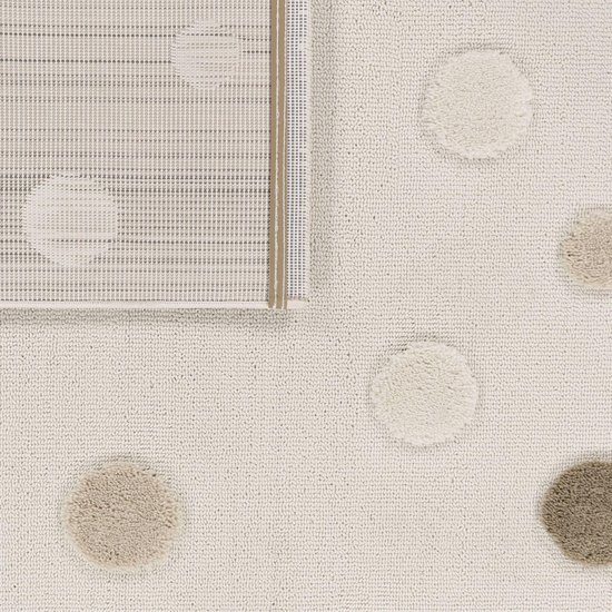 Home Vloerkleed Kinderkamer Gestippeld Speelkleed High-Low Effect Zacht Natuurlijke Tinten Onderhoudsvriendelijk Modern, Maat:80x150 cm — afbeelding 3