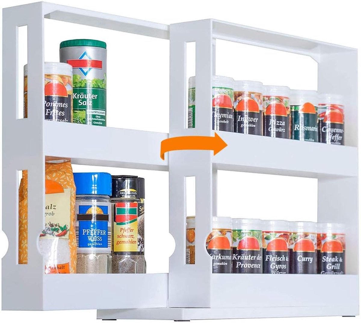Kruidenrekken, kunststof, uittrekbaar, voor keuken, badkamer, aanrecht