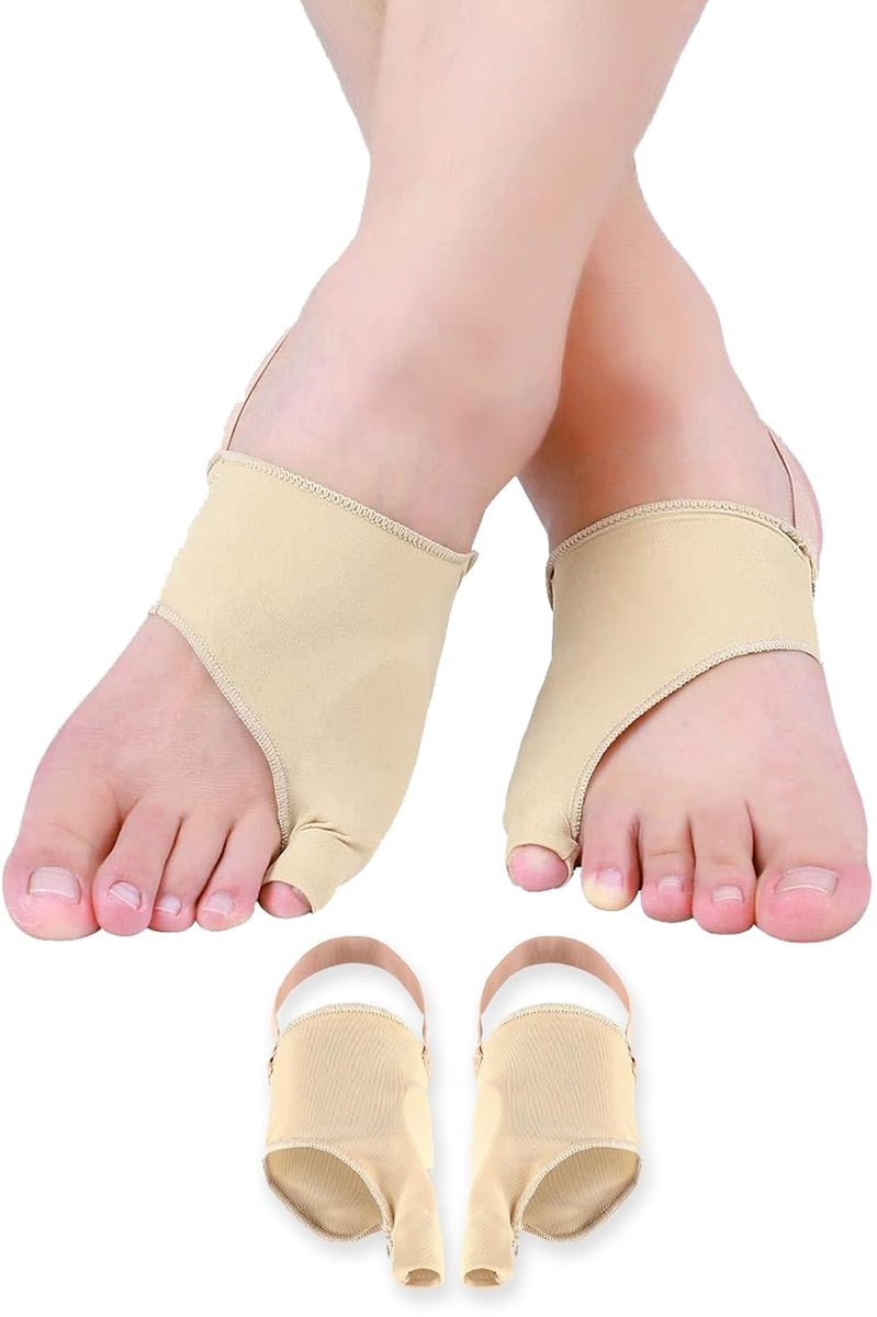 Teenbescherming voor kleine vingers, scheider voor Hallux Valgus van SEBS lycra-stof, comfortabele en ademende mouw ter voorkoming van wrijving in de schoenen
