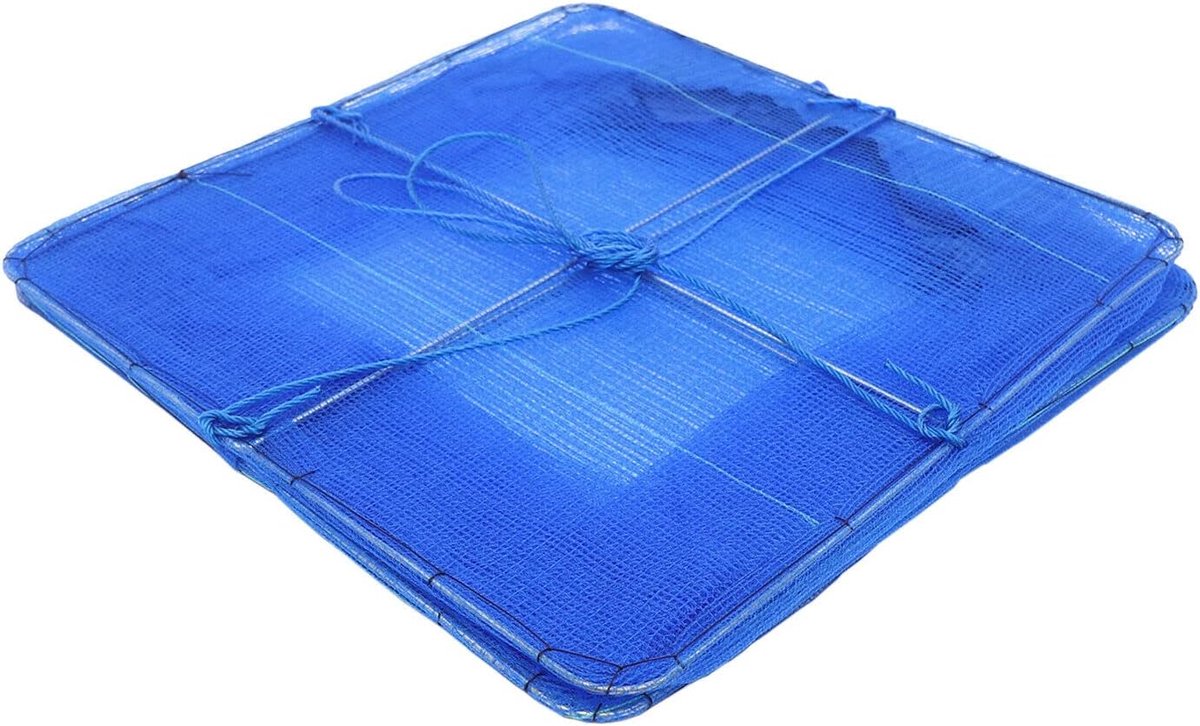 Droger met rits, opvouwbaar droognet, lagen, opvouwbaar droognet, opbergnet, groente, blauw, om op te hangen