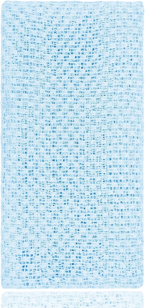 1 stuk Japanse exfoliating washandje, rugrubber rugborstel peelinghandschoen, body scrubber loopspons bad douche voor mannen en vrouwen (blauw)
