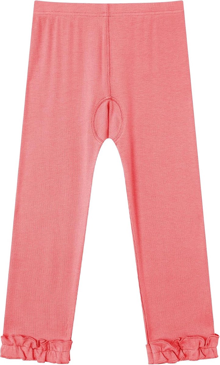 Leggings voor baby's en peuters, stretch, comfortabel, relaxte pasvorm met ruches zoom, geschikt voor alle seizoenen