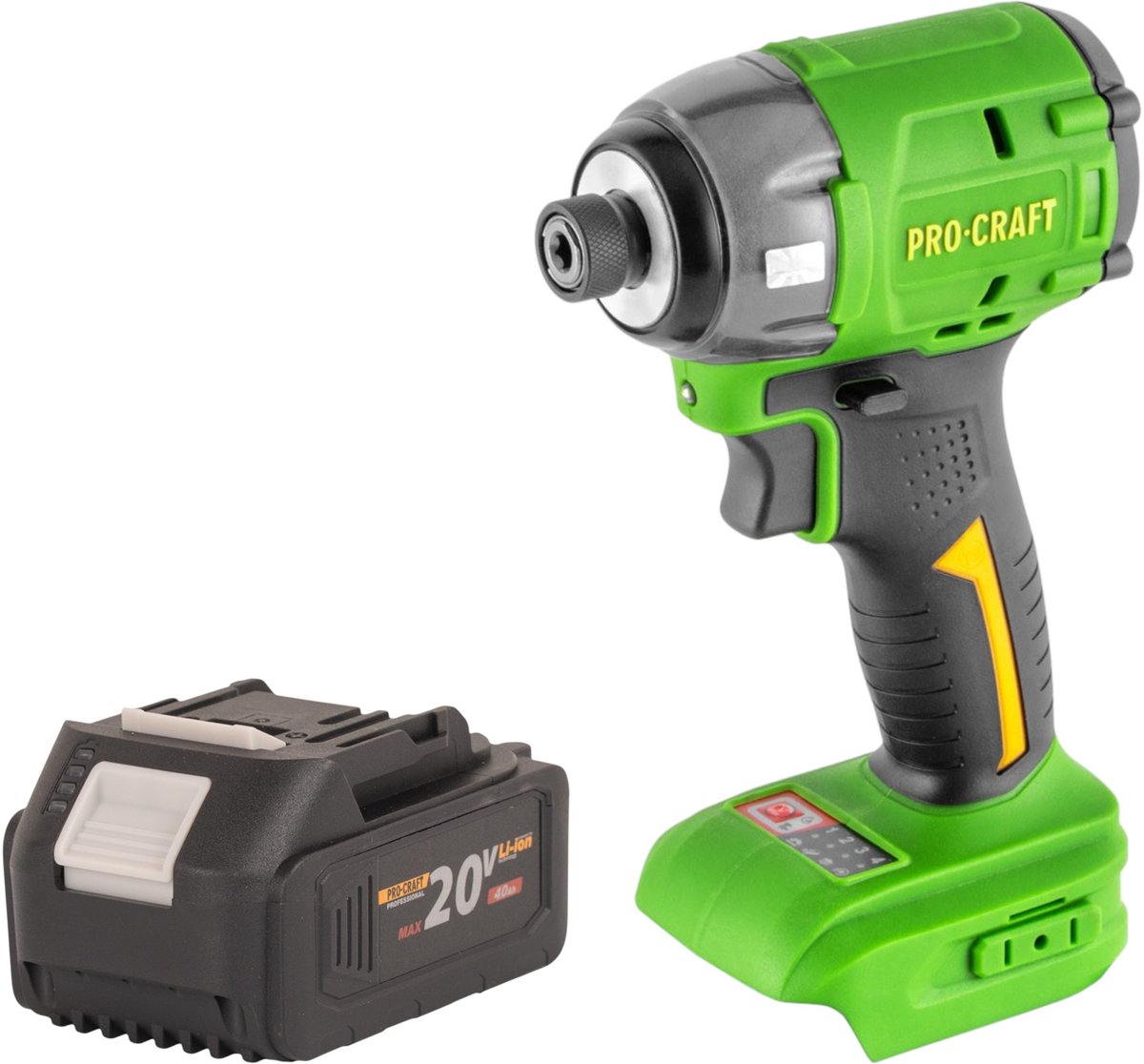 Procraft PS22bb accu-slagmoersleutel 20 V 230 Nm 1/4" borstelloos Solo - zonder accu, zonder oplader