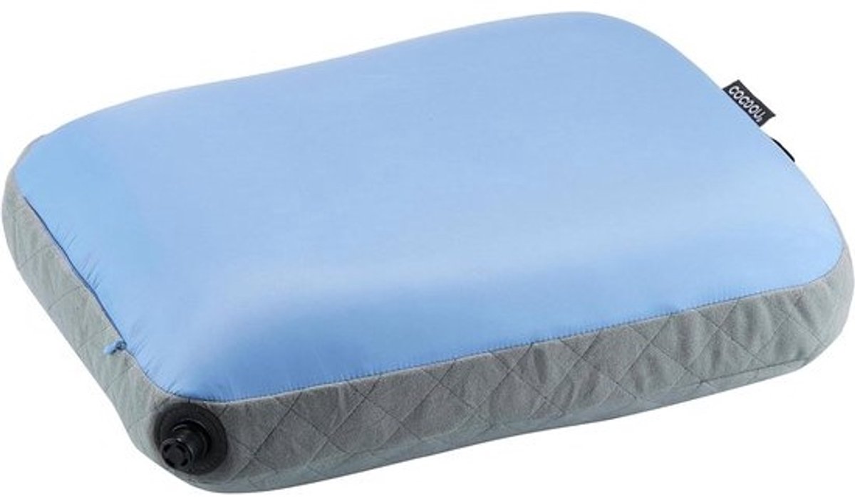 Reiskussen - Nekkussen Kamperen - Comfortabel Slapen - Opblaasbare Luchtkern - 28 x 38 cm - Grijs