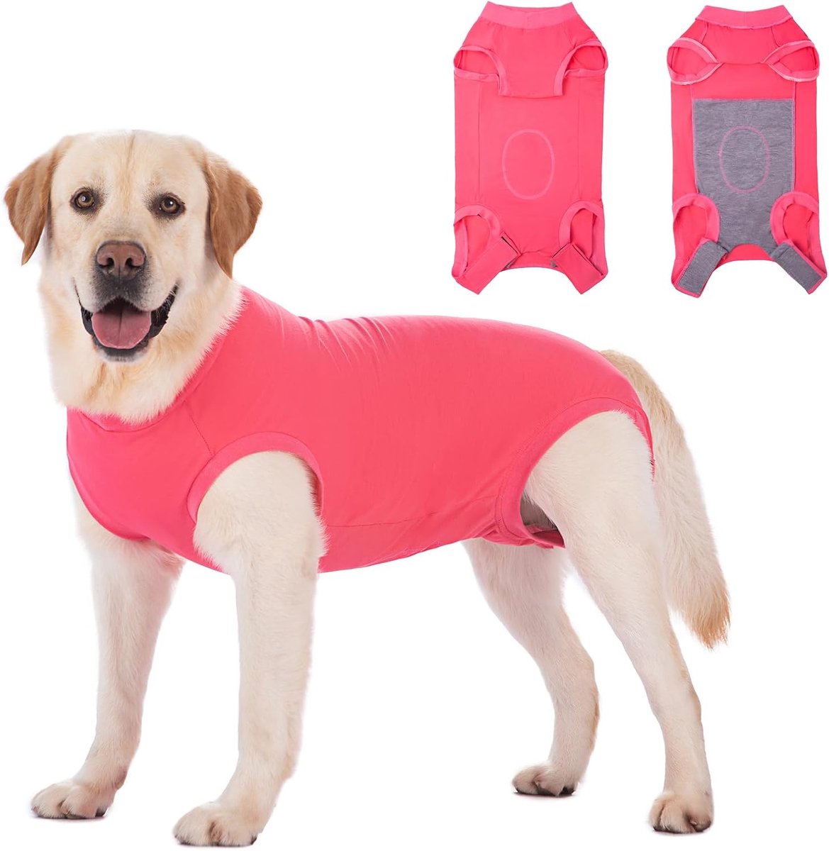Herstelpak voor honden, medisch huisdiershirt, herstelpakken voor na operatie, vrouwelijke en reuen, chirurgisch pak voor honden, kegelkraag voor honden, alternatieve bescherming van wonden