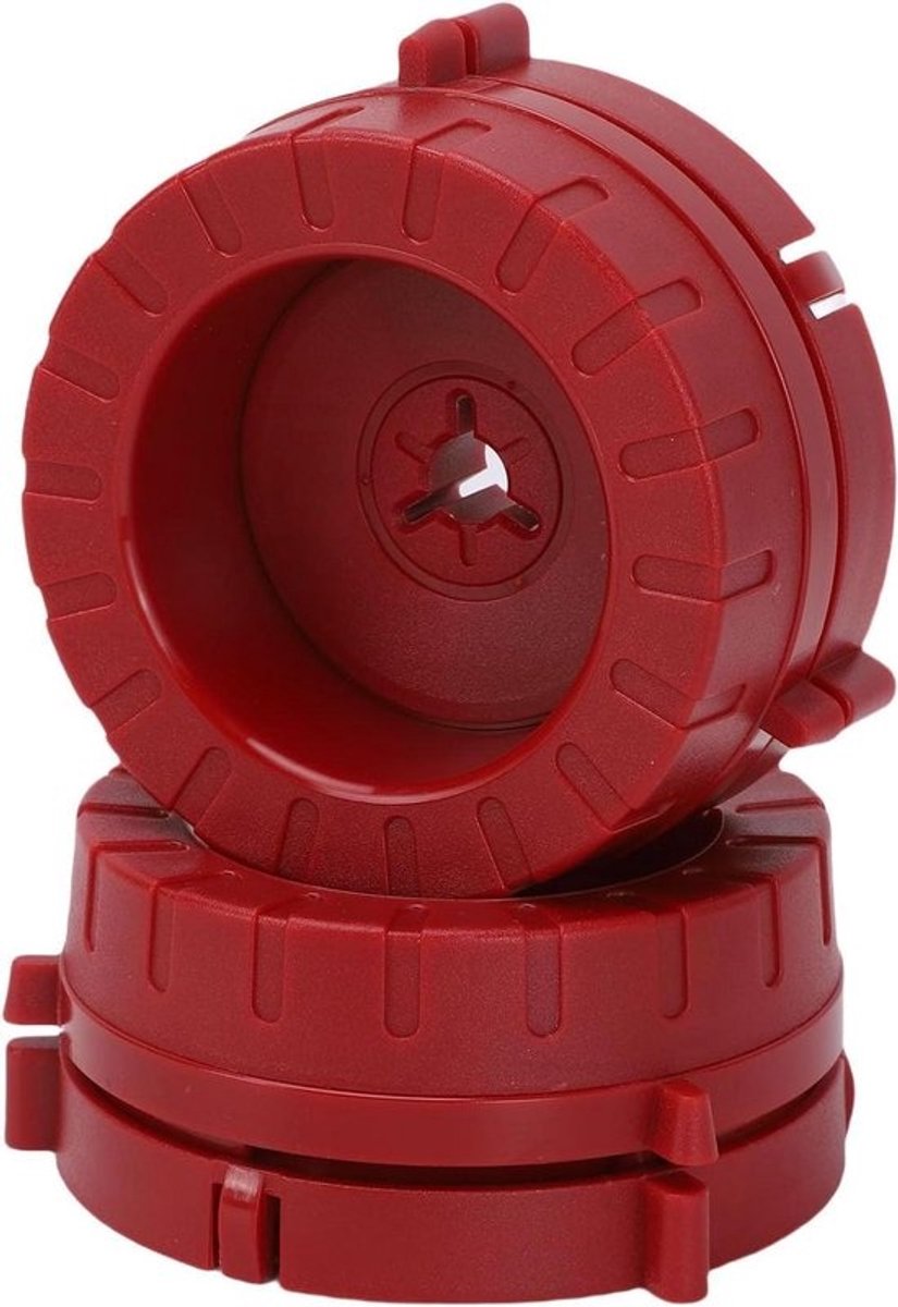 Nab Hub Adapters - Tape Recorder Onderdelen - Muziek Archiveren - Vergrendelbaar Ontwerp - 2 Stuks - Rood