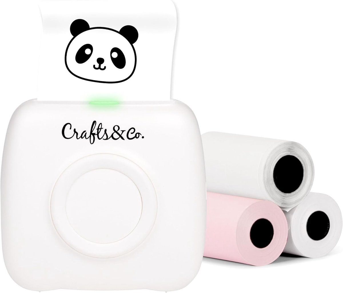 Draagbare Pocketprinter - Wit - Mini Thermische Printer zonder Inkt - Voor Smartphones en Tablets