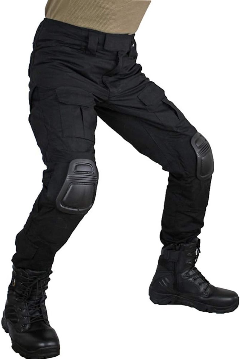 tactiekbroek voor heren Multi-pockets Militaire camouflage Outdoor Airsoft Combat-jachtbroek met kniebeschermers