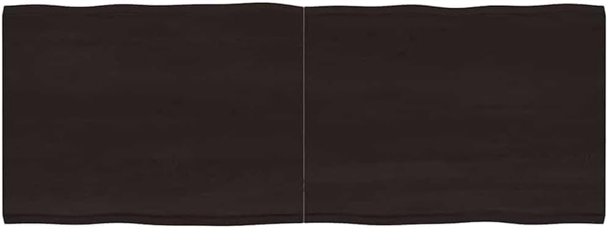 Eettafelblad, vervangingsplaat voor tafel, houten tafelblad, geschikt voor restaurant, hotel, café, eetkamer, 160 x 60 x (2-4) cm, massief hout, behandeld boomrand