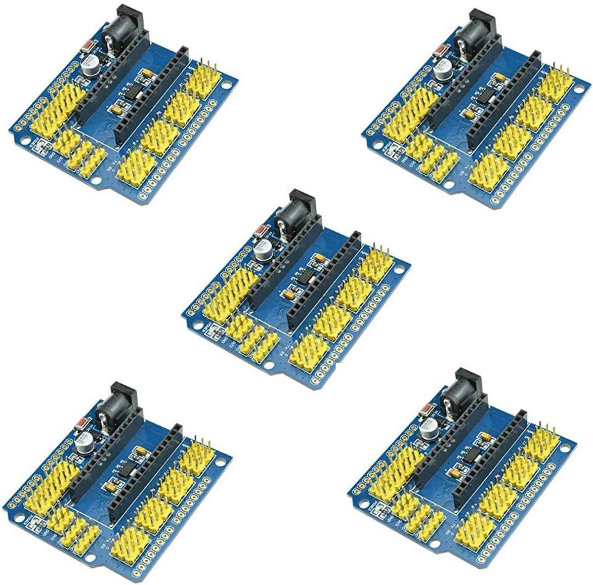 5 stuks uitbreidingssensor, schild modules, compatibel met Arduino UNO R3 Nano I/O
