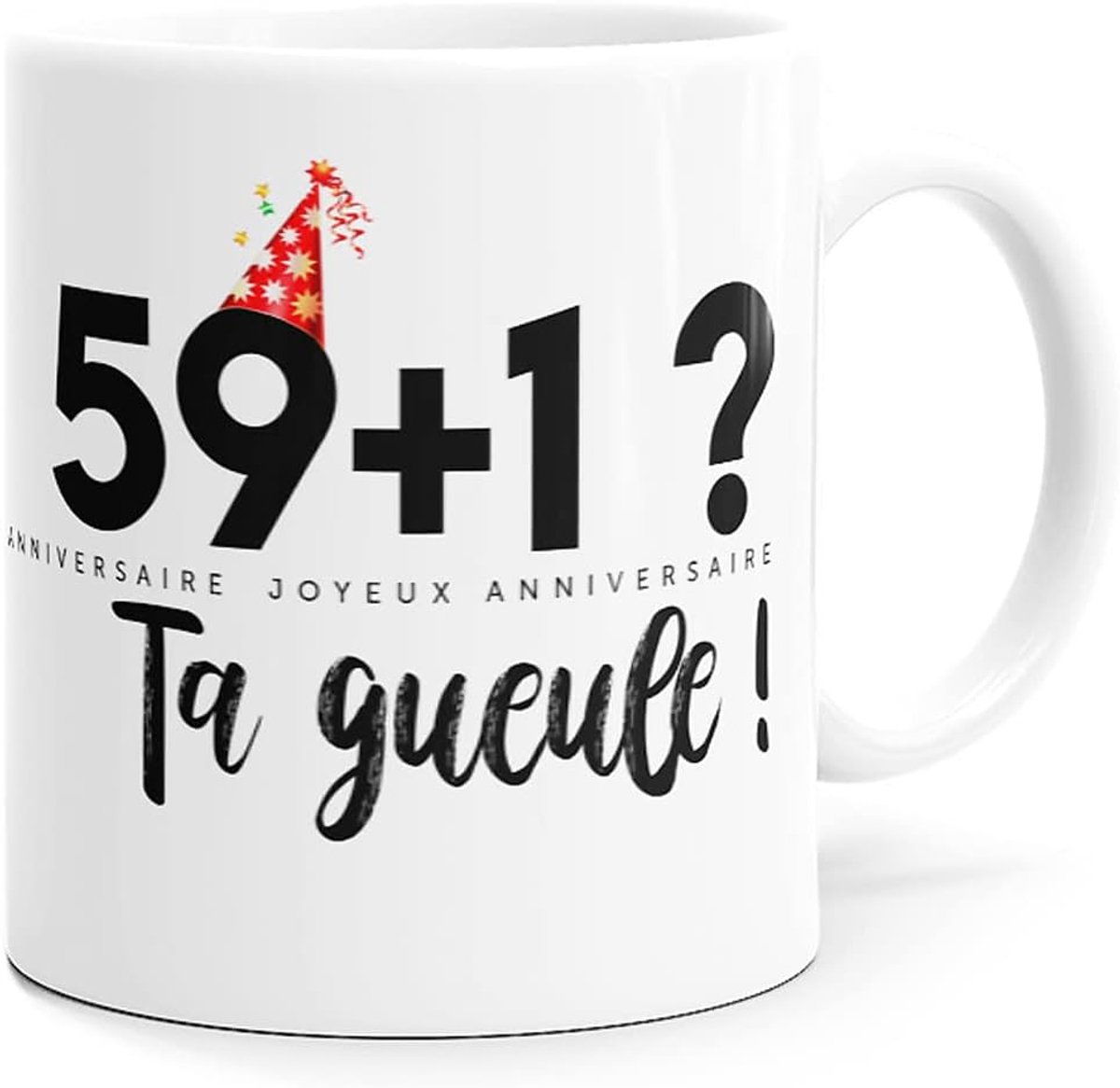 Mok voor verjaardag, 60e verjaardag, grappig, cadeau-idee voor vrienden, heren, dames, collega's, vriend, vriendin, verjaardag, 60e verjaardag, om te glimlachen.