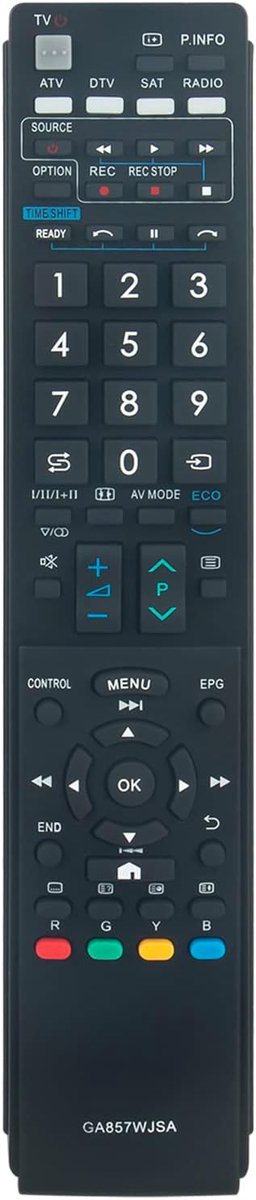Afstandsbediening voor Sharp LCD televisies