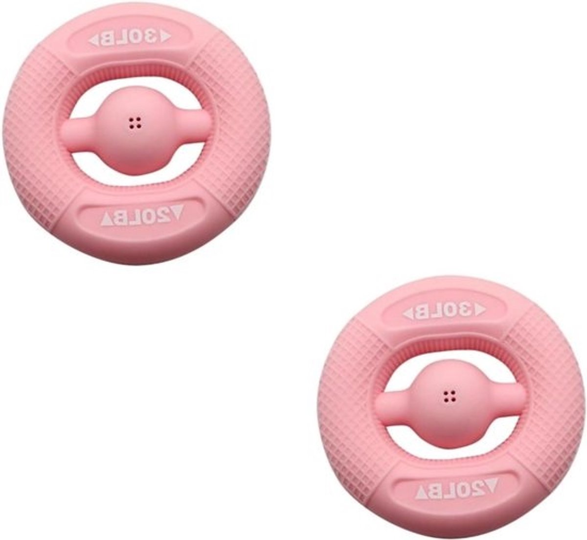 Hand Grip Trainer - Krachtring - Hand Kracht Training - Compact Lichtgewicht - 7.8 x 7.8 cm - Roze