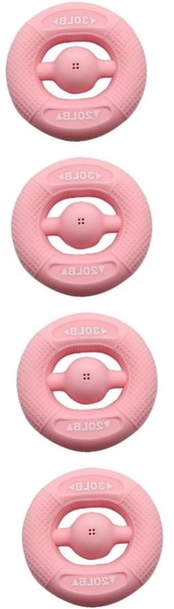 Handgreep Versterker - Griptrainer Vingerversterker - Krachttraining Handen - Siliconen Materiaal Flexibel - 7.75 x 7.75 cm - Roze