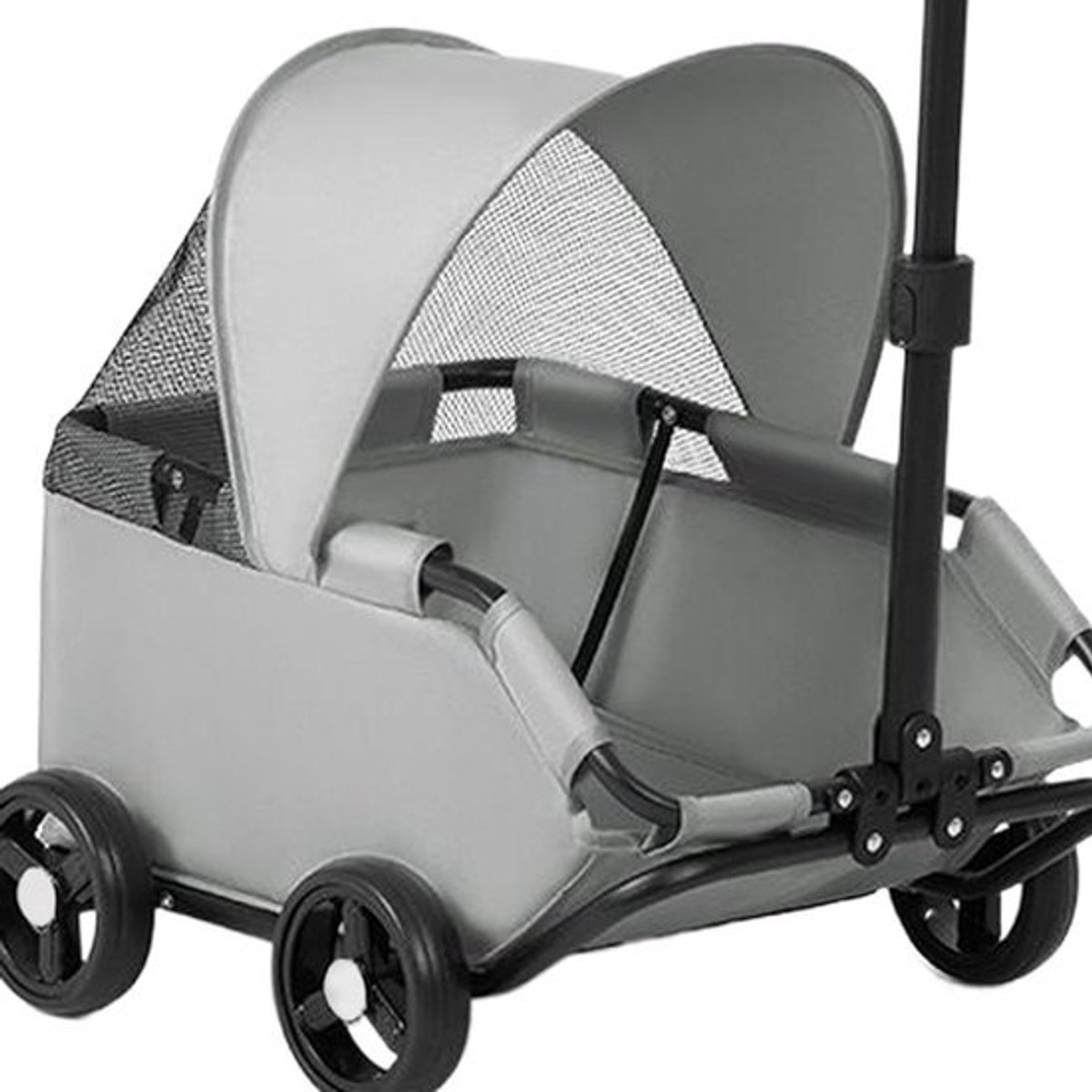 Kinderwagen voor huisdieren - Reisbuggy Hond Kat - Comfortabel Reizen - Geventileerd Ontwerp - 54 x 36 x 26 cm