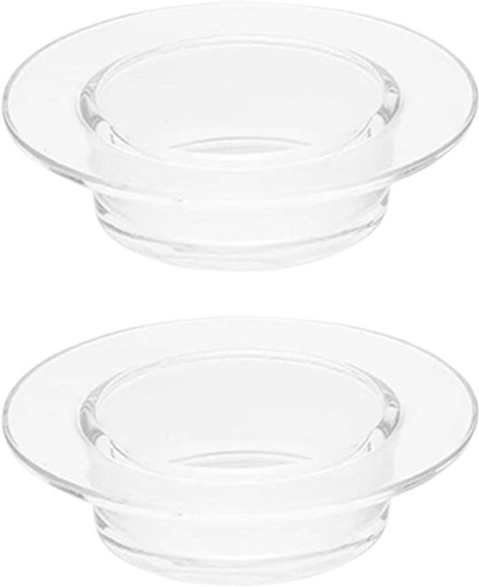 Wax Warmer Schotel - Smeltbakje Glas - Kaarsen Verwarmen - Hittebestendig Glas - 4.5 inch Diameter - Transparant