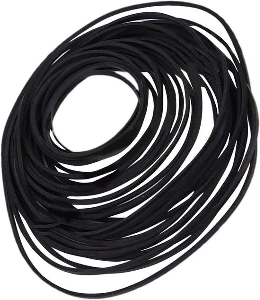 Universele Cassette Riemen - Platte Vierkante Riemen - Apparaten Onderhouden - Hoogwaardig Materiaal - 0.7/1 mm - Zwart