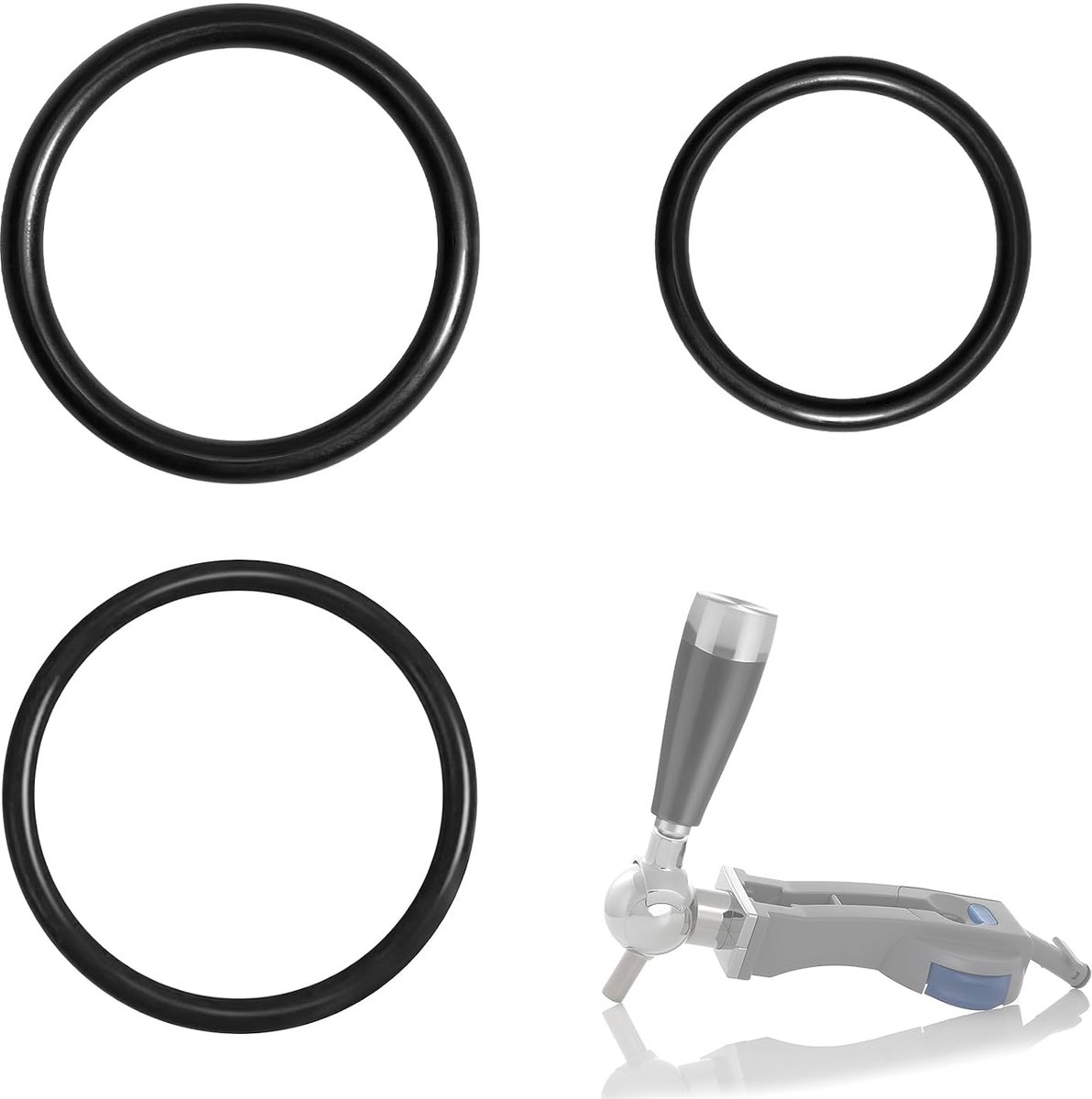 O-ring voor Perfect Draft - Vervangende afdichtingen compatibel met Philips Perfect Draft bierkranen en bierschenkers HD3600, HD3610, HD3620, HD3720, veilig en duurzaam (3 stuks)