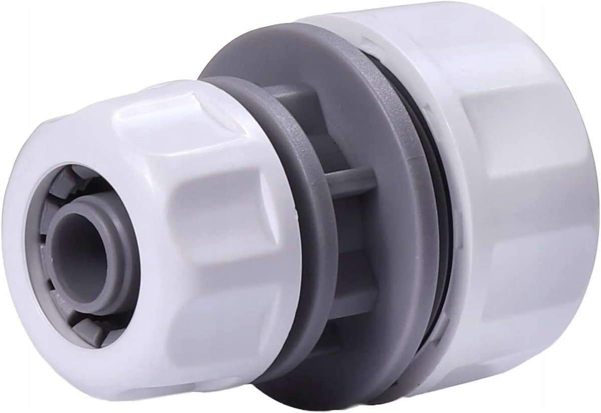 WL-2111 reparatie-verbindingsstuk 3/4 na 1 inch slang, wit, 4 x 2 x 2 cm