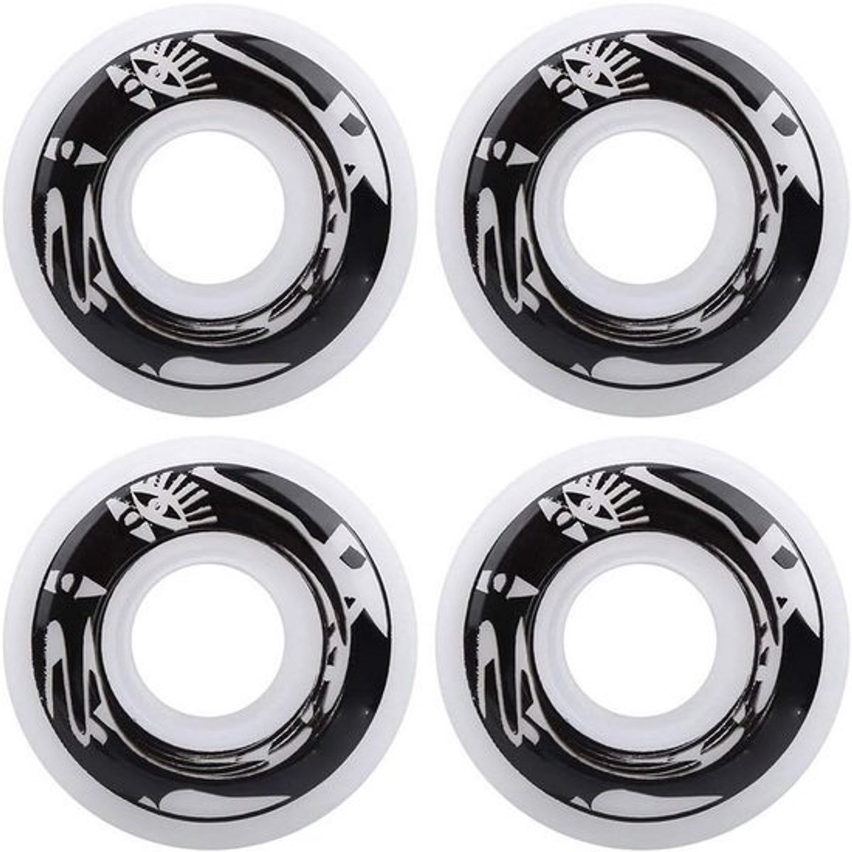Set van 4 Duurzame Skateboard Wielen - Elastisch PU - Hardheid 75-85A