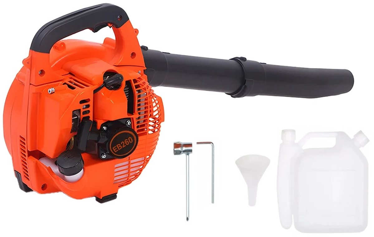 Zerova Bladblazer 25.4CC - Blazer - Blower - Voor blaadjes, sneeuw, stof, zand en auto - 7500 RPM - Compact en Draadloos - Oranje