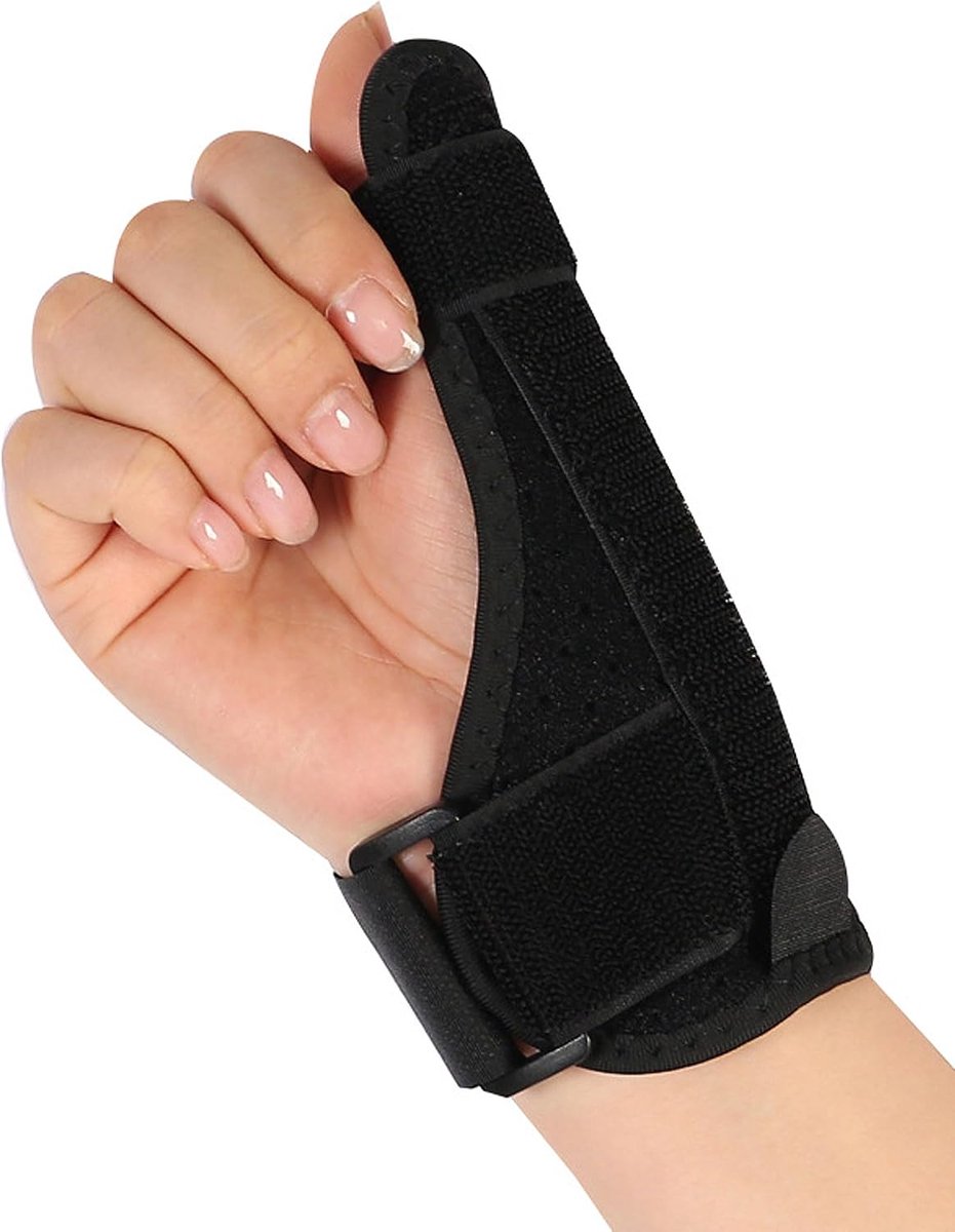 1 stuk Premium Daumenbandage,Daumenbandage rechts links Daumenschiene Handschiene Handbandage Handgelenk EXTRA STABIL,Orthese Daumensattelgelenk Bandage Daumen Daumenstütze(Zwart)