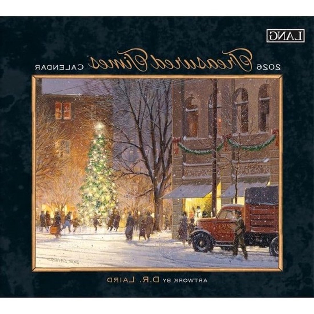 Wandkalender 2026 - Maandkalender Jaarplanner - Planning en Organisatie - Nostalgische Illustraties - 34 x 30 cm - Meerdere Kleuren