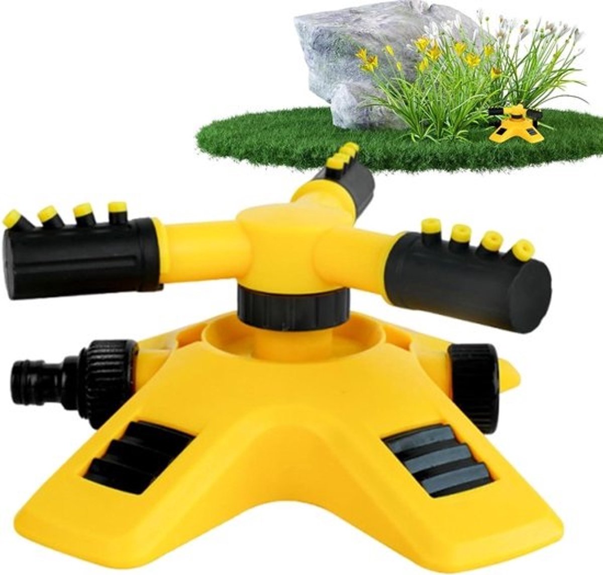 Tuinsproeier Gazon - Watersproeier Irrigatie - Planten Water Geven - 360 Graden Rotatie - 28.9 x 18 x 9.1 cm