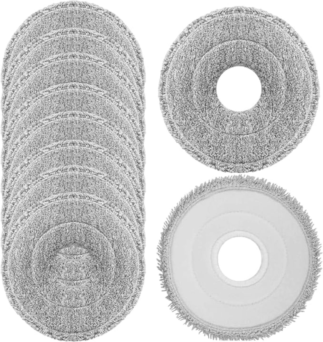 10 Stuks Dweildoeken Microvezel voor Robotstofzuigers Dreame L10s Ultra, L10s Pro Ultra Heat, L10 Ultra, L10 Prime, L20 Ultra, X40 Ultra Complete, Xiaomi X10+, X20+, Mova E30/E40/P50/V50 Ultra/Z60 Ultra