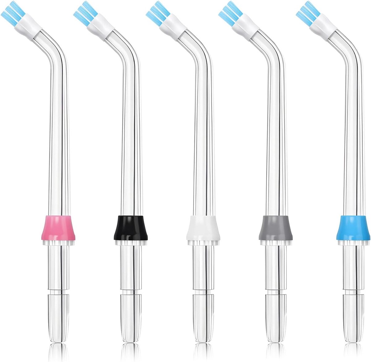 5 stuks standaard vervangende jettips voor Waterpik reservesproeiers, klassieke jettips voor monddouche vervangende straalpuntenset voor WP-100 WP-250 WP-450 WP-560 WP-660 WP-811 WP-861 voor beugels