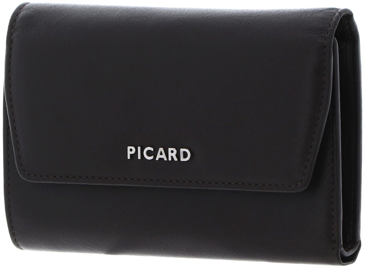 PICARD Leren portemonnee Bingo Flap Wallet Cafe donkerbruin
