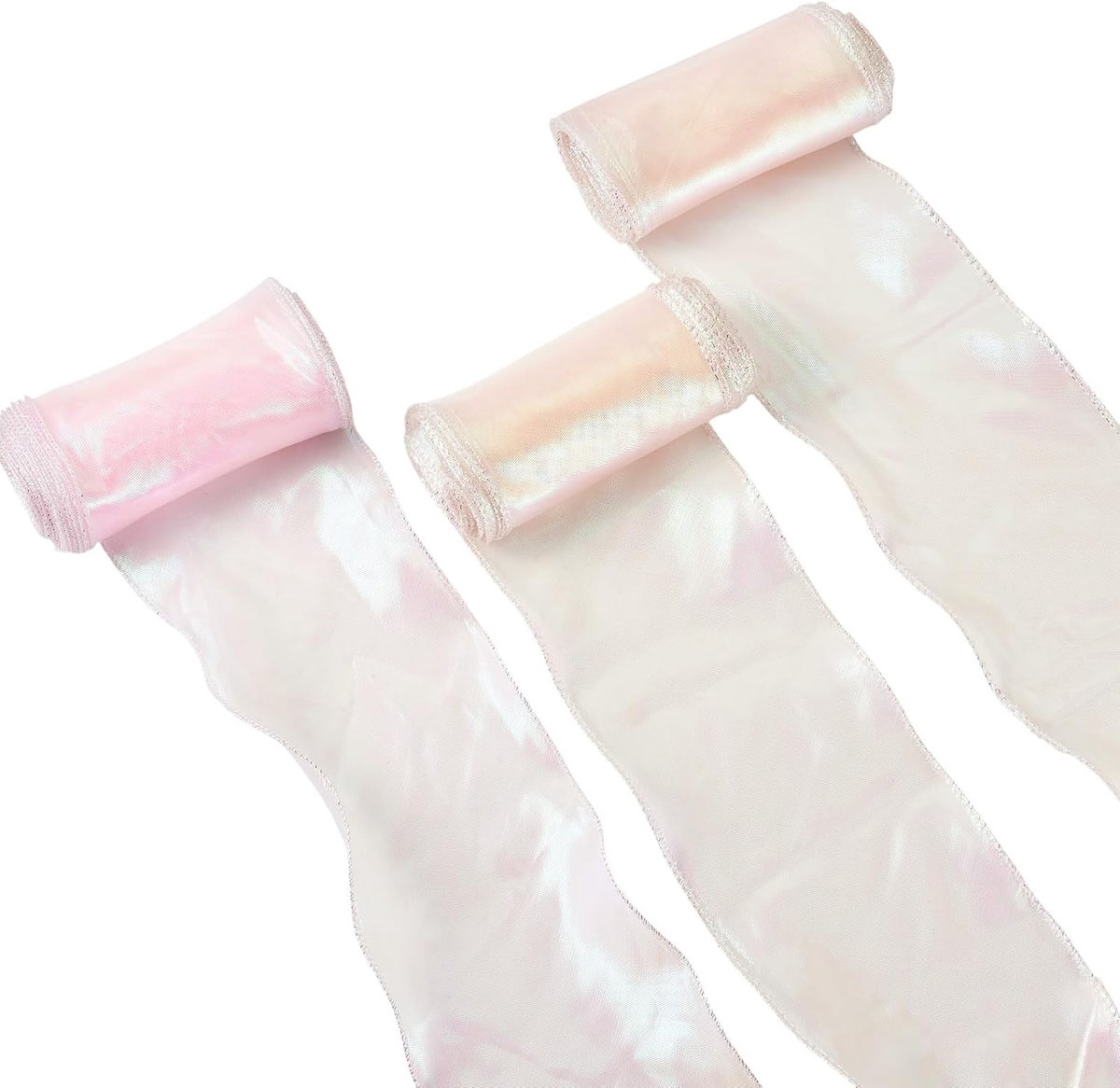 15 meter zilveren organza lint 3 kleuren visstaart glitter chiffon lint voor cadeauverpakking boeketten bruiloft kerst thuisfeest decor 100mm