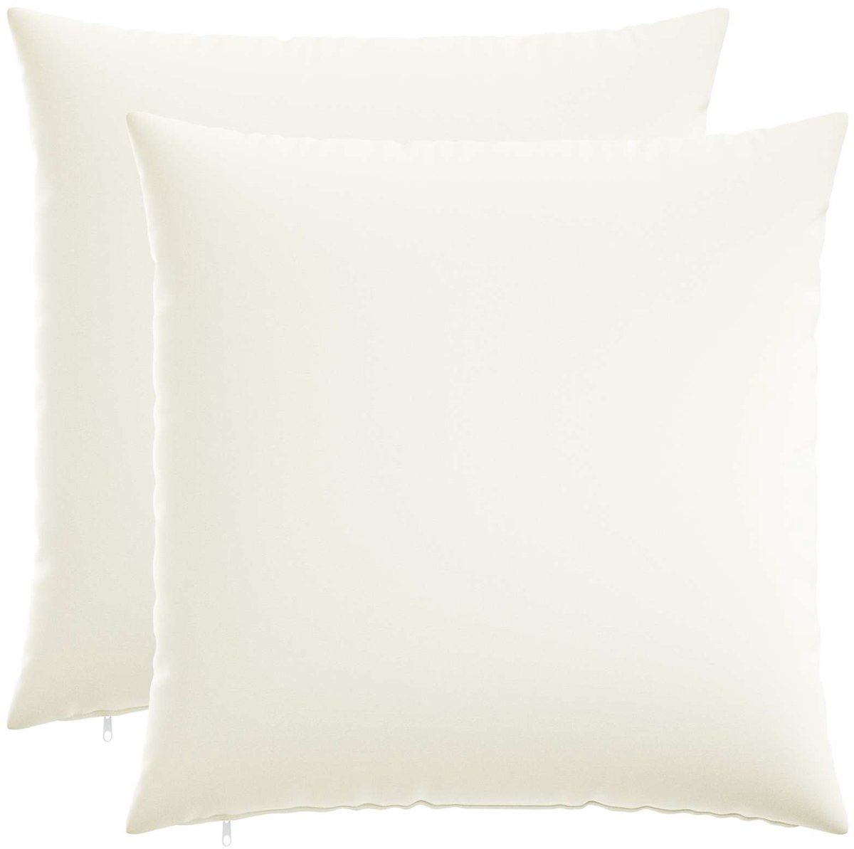 vidaXL Dekenkussen - 2 - st - HEERLEN - Wit - 55 - x - 55 - cm - Stof