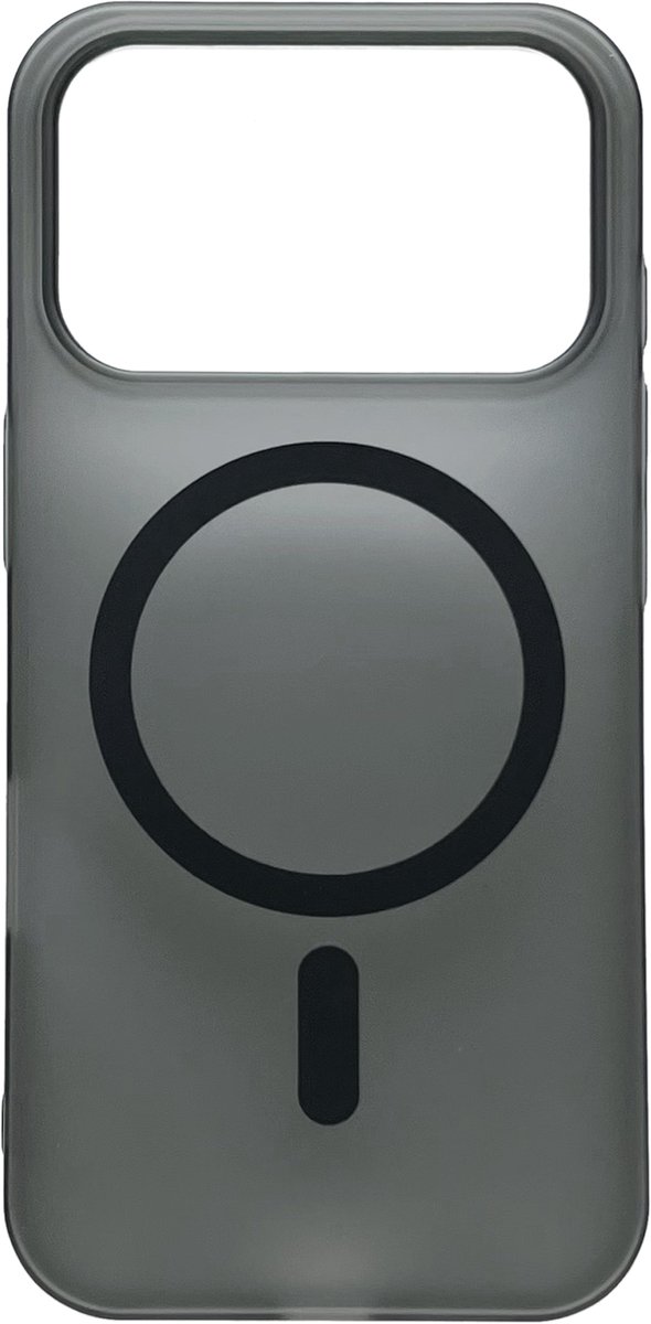 Casemania Hoesje Geschikt voor Apple iPhone 18 Pro - Zwart - Frosted Matte Hardcase Geschikt voor MagSafe - Slim Fit Anti-Fingerprint Back Cover - Draadloos Oplaadbare Telefoonhoesje