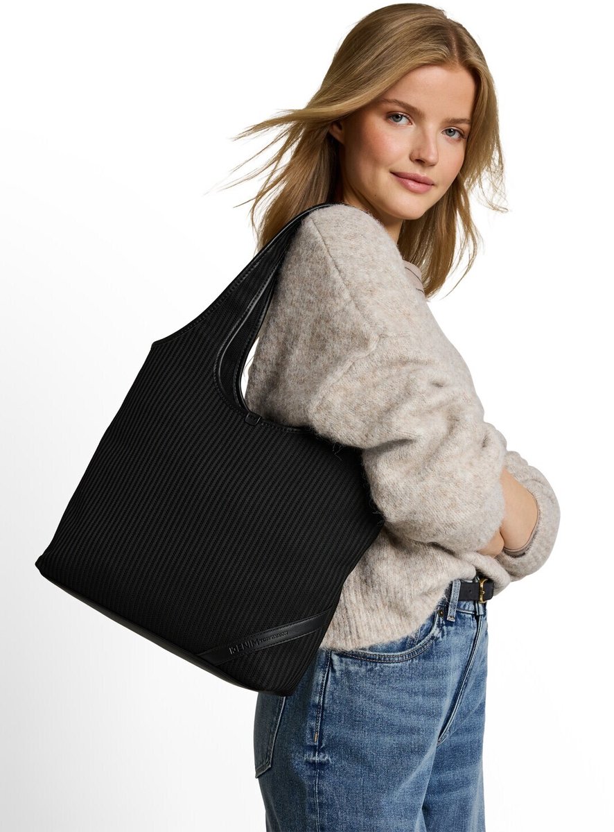 TOM TAILOR schoudertas Lidora Zip Tote Bag Black zwart