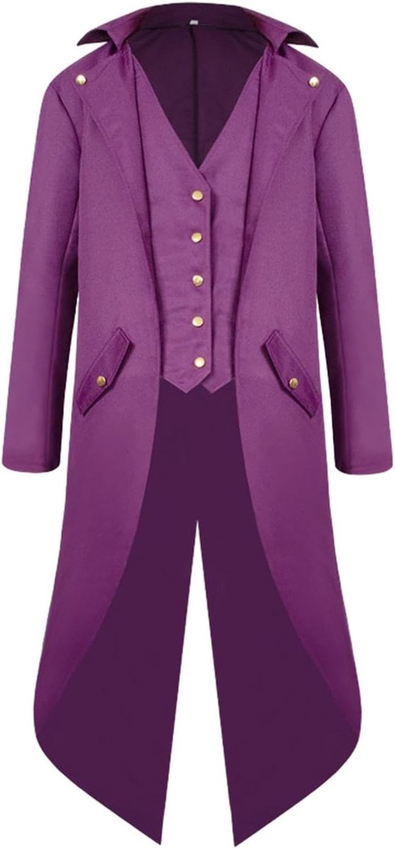 Steampunk voor Heren Halloween Victoriaanse Renaissance Cosplay Kostuum