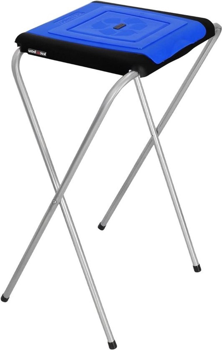 Afvalzakhouder - Vuilniszakhouder - Afval Scheiden - 1 Vak - 33 x 45 x 85 cm - Blauw