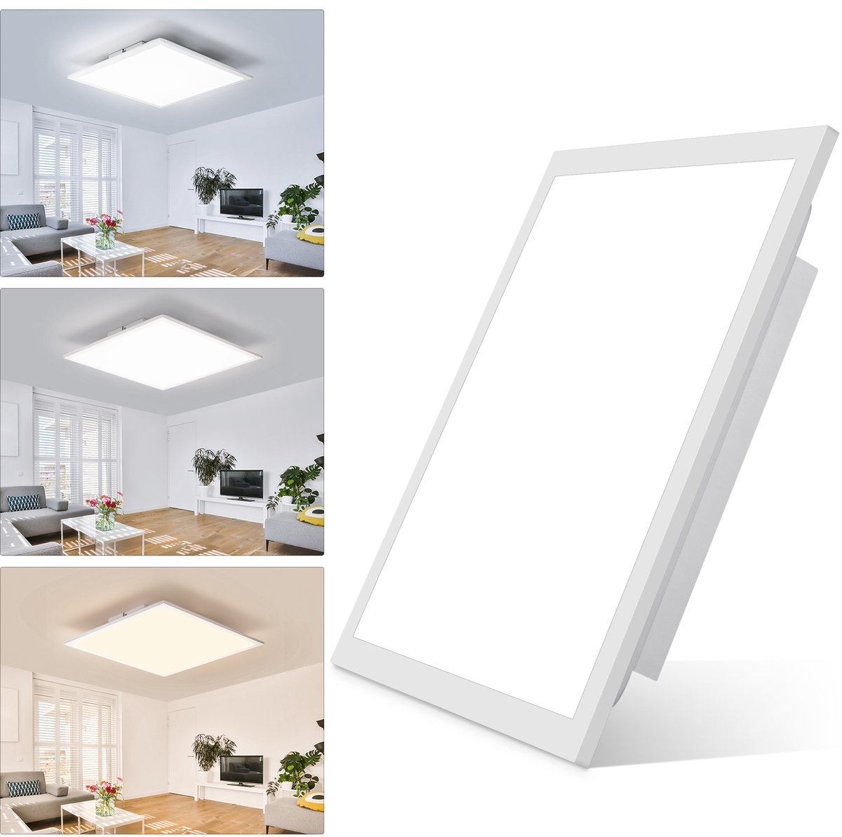 Oraymin Vierkante LED Plafondlamp 40 cm - 24W - Verstelbaar Licht 2700-6500K - Afstandsbediening