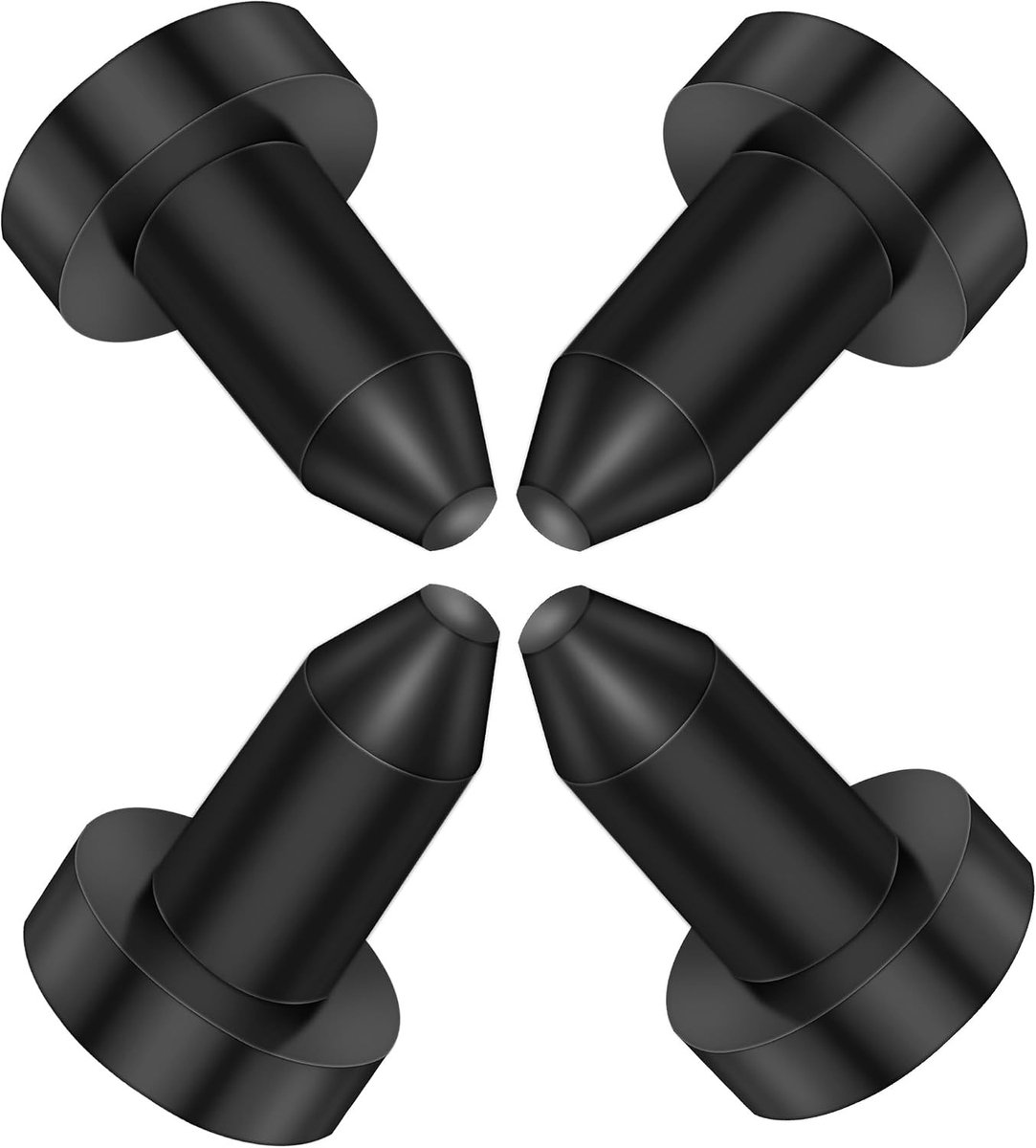 4 Stuks Kayak Stops voor 1/2 Inch Afvoerput, Geschikt voor Kayaks, Vissersboten en Pedalen