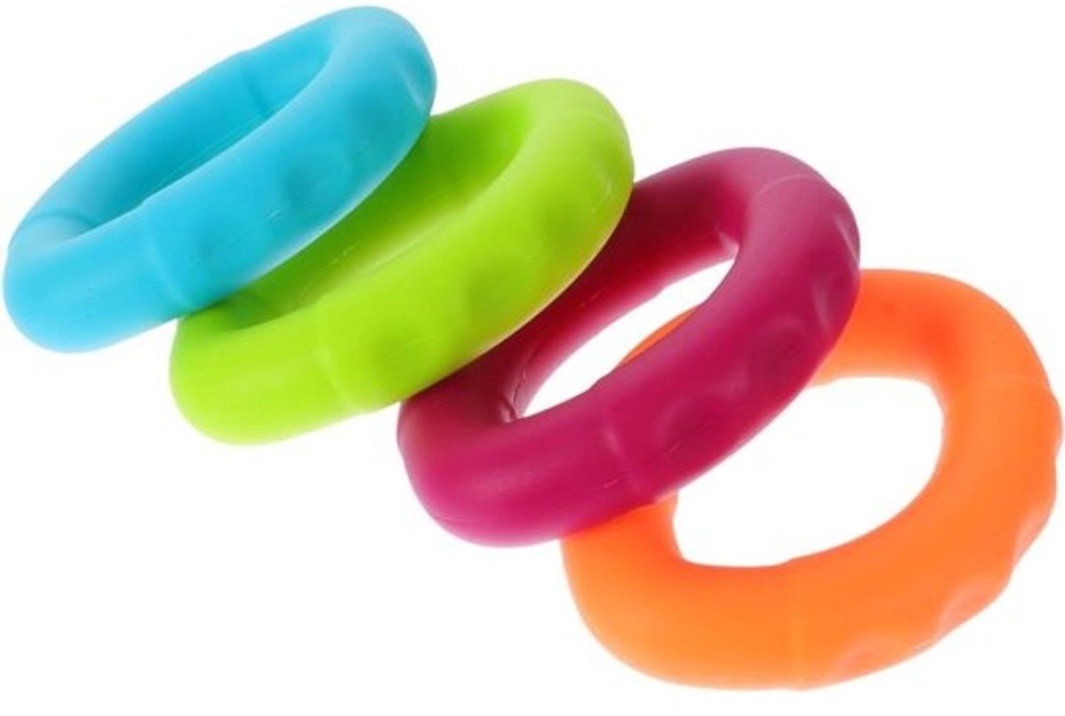Sosoport 4stuks Silicone Grip Trainer Ringen Verstelbare Handgreep Versterker Voor Fitness Massage Grip Training Van Geschikt Voor Thuis Sport