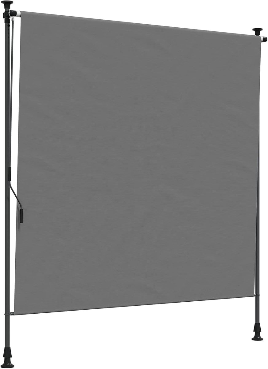 frame rolgordijn buiten 100x270 cm lichtgrijs