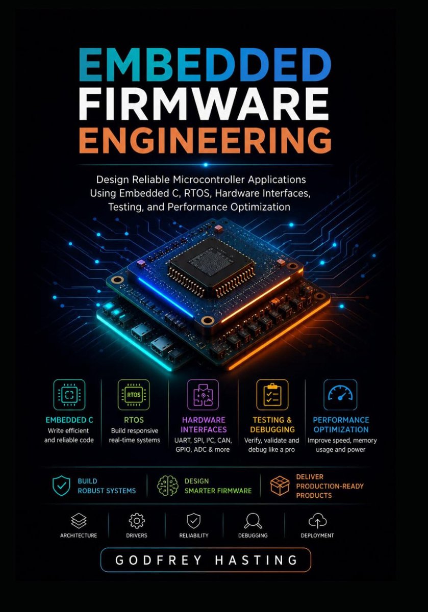 Firmware Engineering: Design Reliable Microcontroller Applications Using Embedded C, RTOS, Hardware Interfaces, Testing, and Performance Optimization