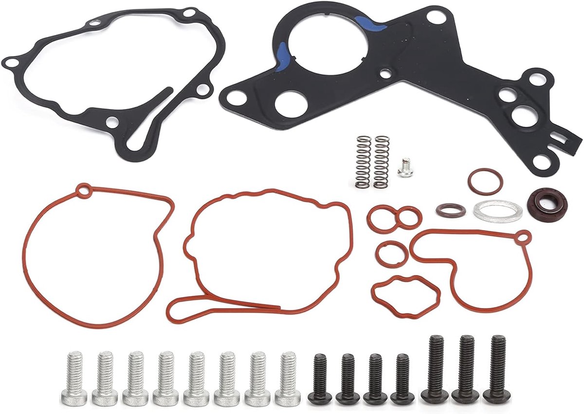 Dailygoods- Reparatieset Vacuümbrandstoftandempomp - Geschikt voor 1.2TDI/1.4TDI/1.9TDI/2.0TDI/2.0SDI - Aluminium/Rubber - 30 Stuks - Eenvoudige Insta