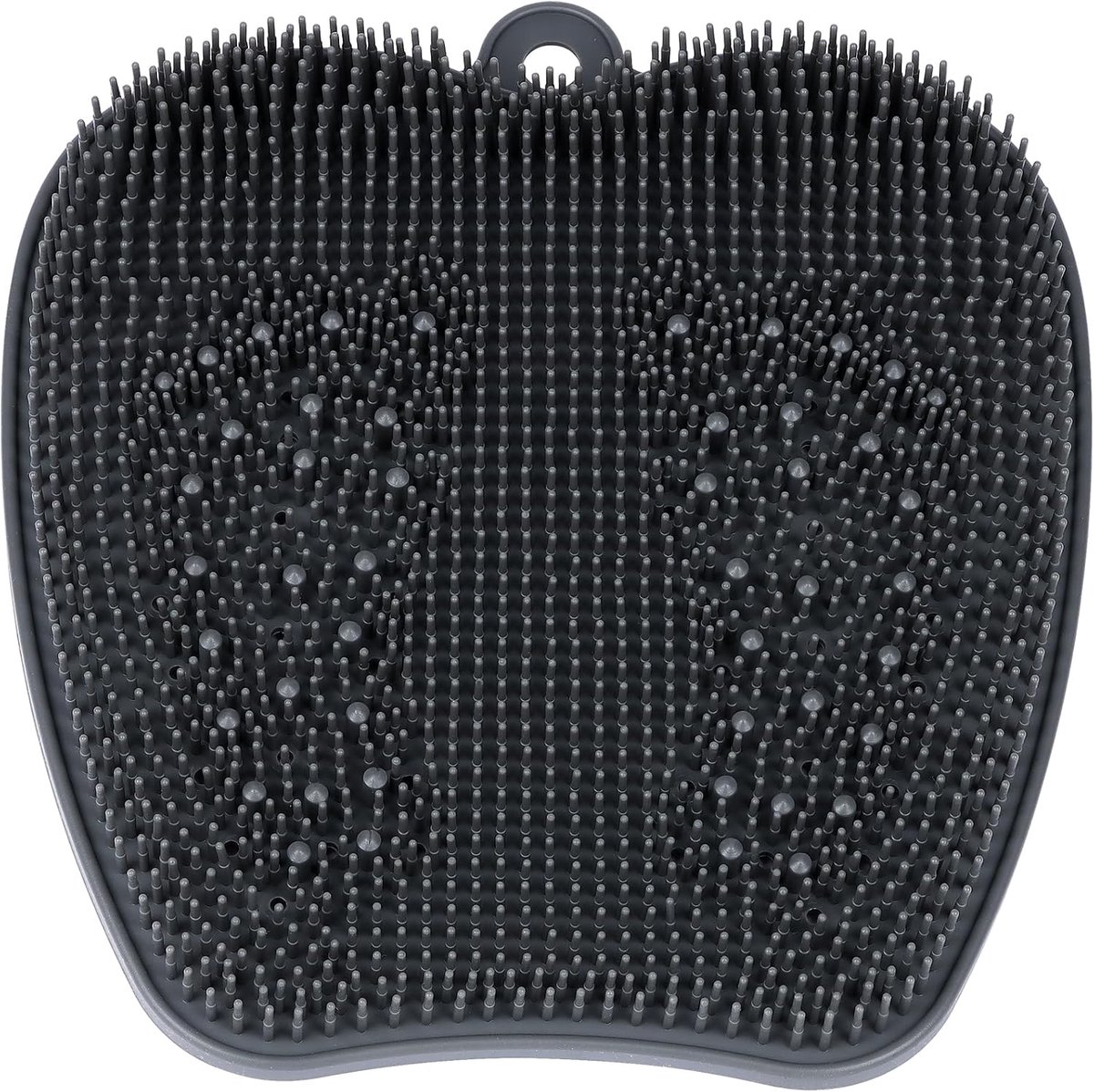 Grote voetborstel, voetreiniger, antislip siliconen, voetmassageborstel met zuignap voor peeling en massage (30 x 28 cm)