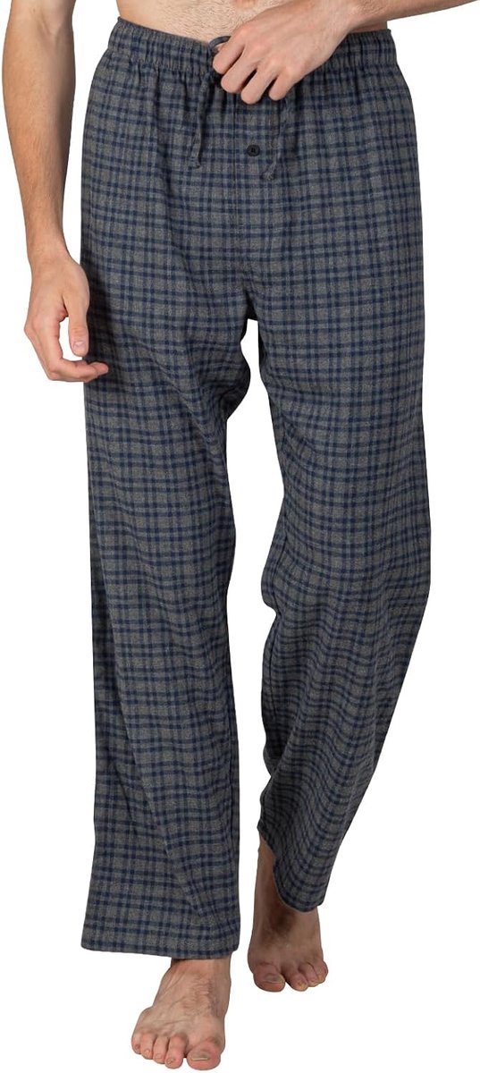 100% Katoen Flanel Comfortabele Pyjama/Lounge Bottoms Met Zakken
