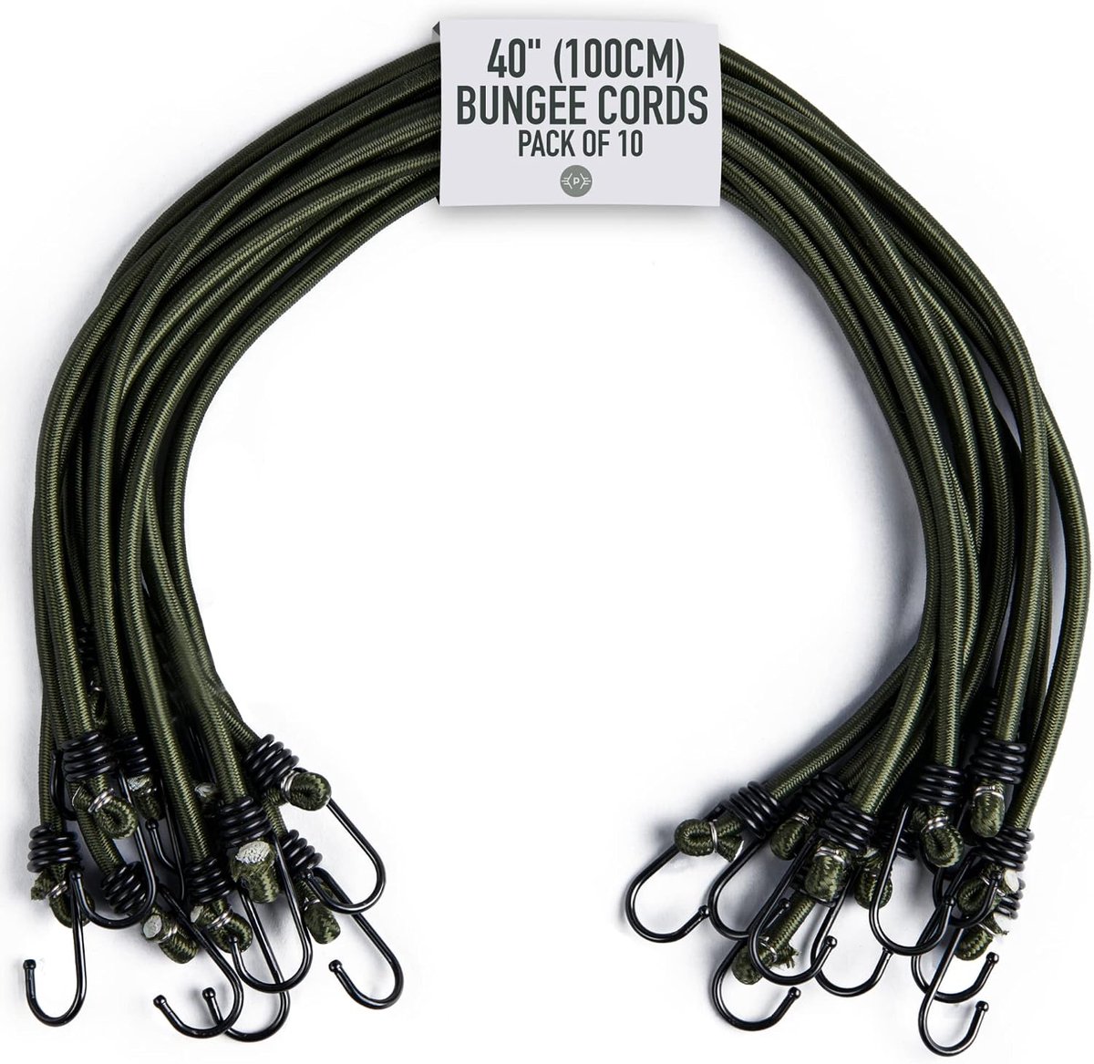 Robuuste snelbinders met haken, 10 stuks, maat naar keuze, elastische multifunctionele rubberen spanbanden voor bagage, dakdragers, camping, weerbestendig, UV-bestendige snelbinder, 100 cm