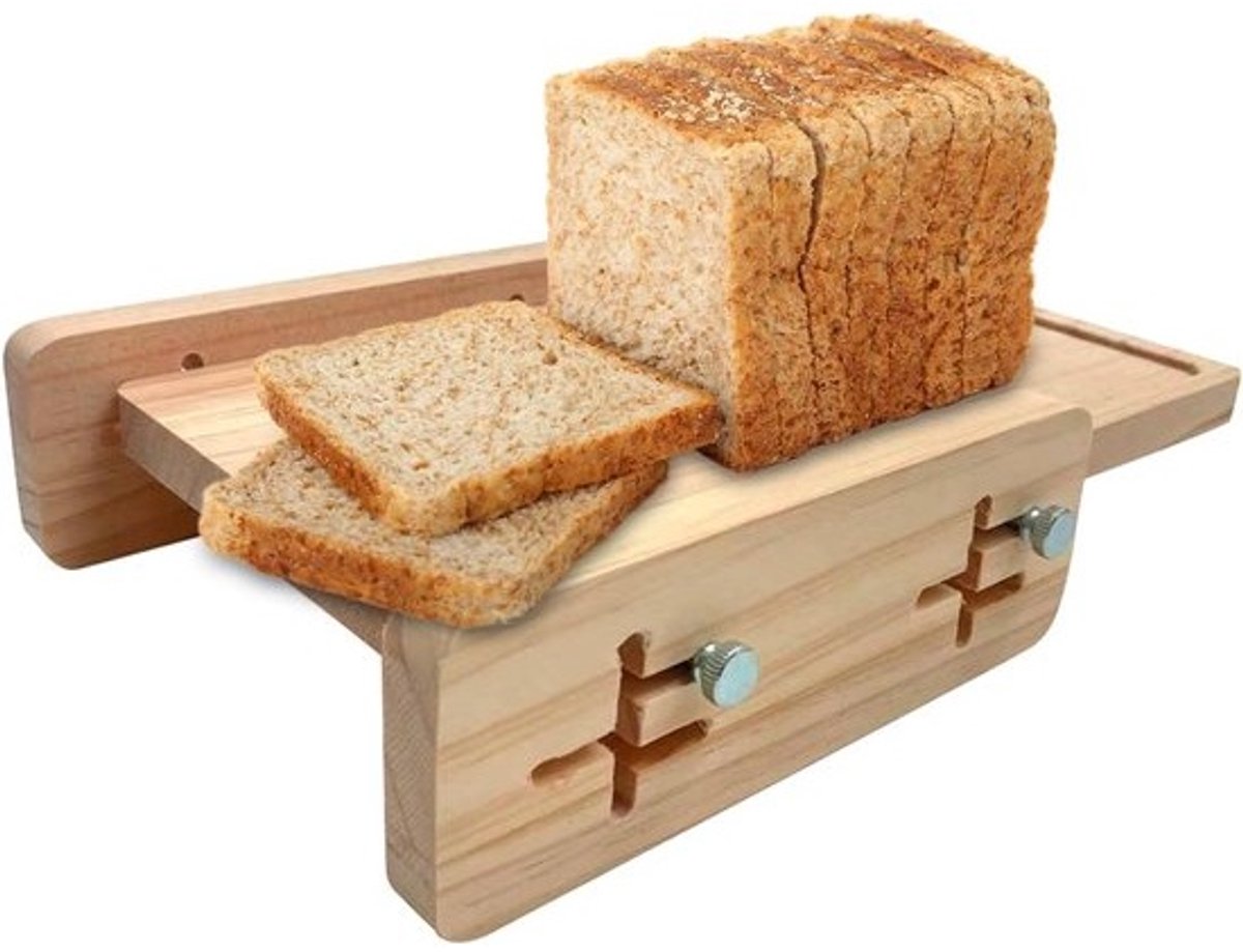 Broodsnijmachine: 68,6 cm lange broodsnijder, comfortabele paansnijder met kruimelschaal, horizontale -snijgeleiding, verstelbare accessoires voor het bakken van keukengerei