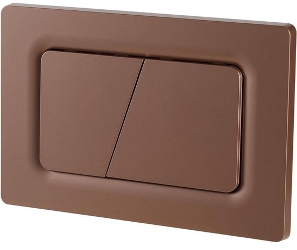 Bedieningsplaat WC-reservoir - Spoelknop Toilet - Sanitair Onderhoud - Veermechanisme Vervangbaar - 246 cm x 164 cm - Brons