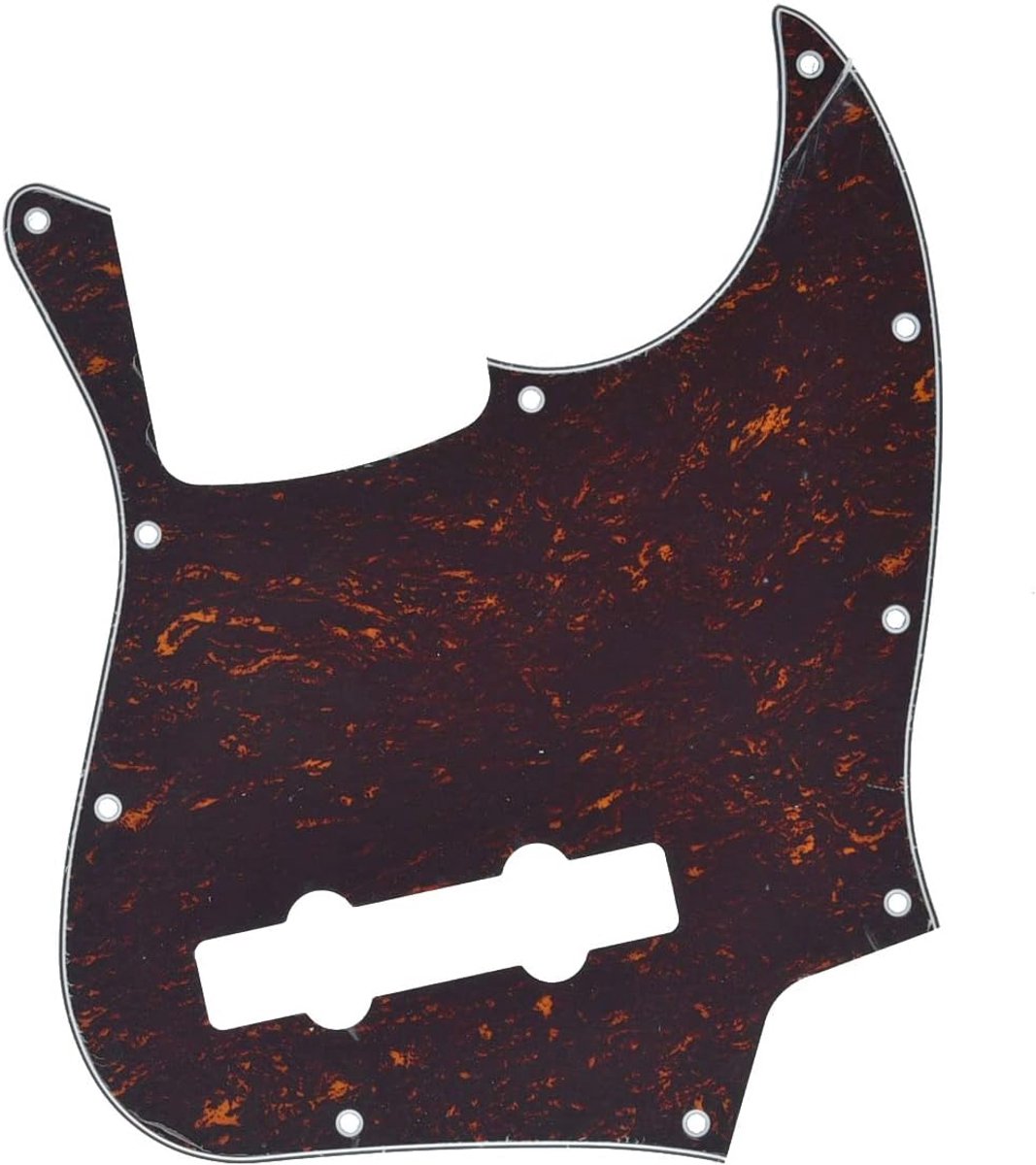 5 String Jazz Bass Pick Guard J Bass Scratch Plate voor USA/Mexicaanse Fender 5 String Jazz Bass Rode Schildpad