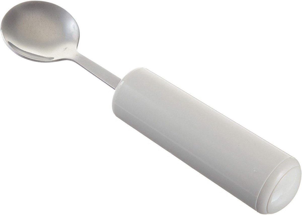 Queens Cutlery (geschikt voor btw-verlichting in het Verenigd Koninkrijk) RVS Adaptive Dining Utensil voor ouderen, gehandicapten, Junior Lepel Standard